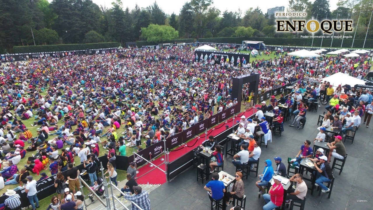 Foto: Cortesía Siete mil vieron El Clásico Español en el Fan Fest de CDMX
