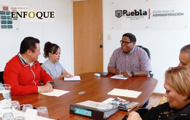 Foto: Cortesía Comuna de Puebla inicia con sindicato la negociación contractual y basificación