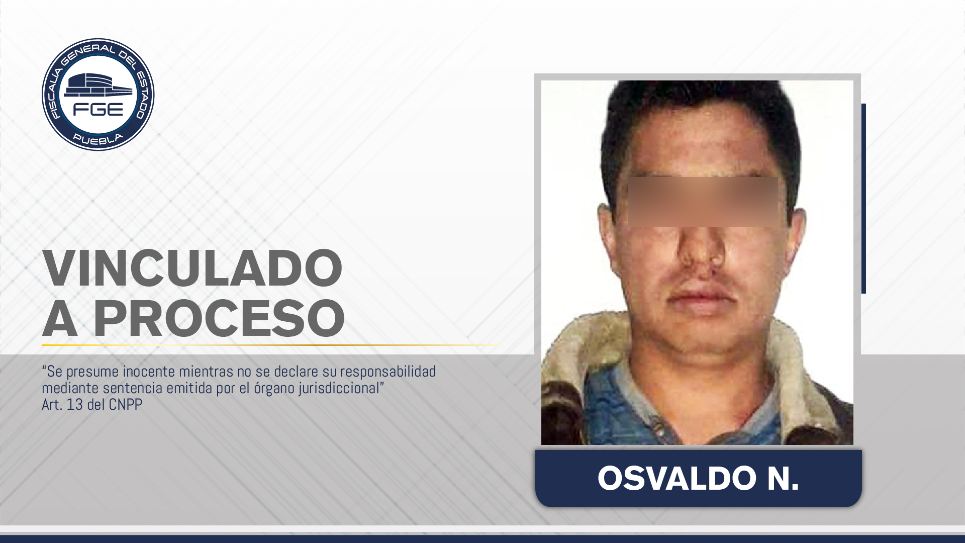 Foto: Cortesía En prisión presunto feminicida de su prima en Zacatlán.