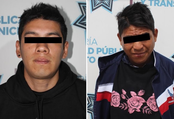 Foto: Cortesía SSC detuvo a dos probables asaltantes de transporte público