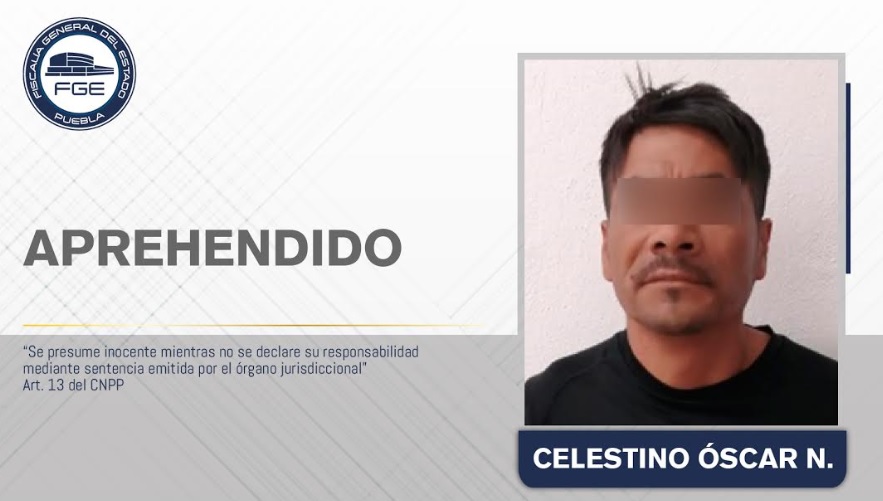 Foto: Cortesía Aprehendido por Fiscalía Puebla tratante de menor de edad.