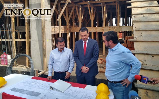Foto: Omar Sánchez Lleva avance del 25% construcción de Ciudad Judicial en San Pedro Cholula