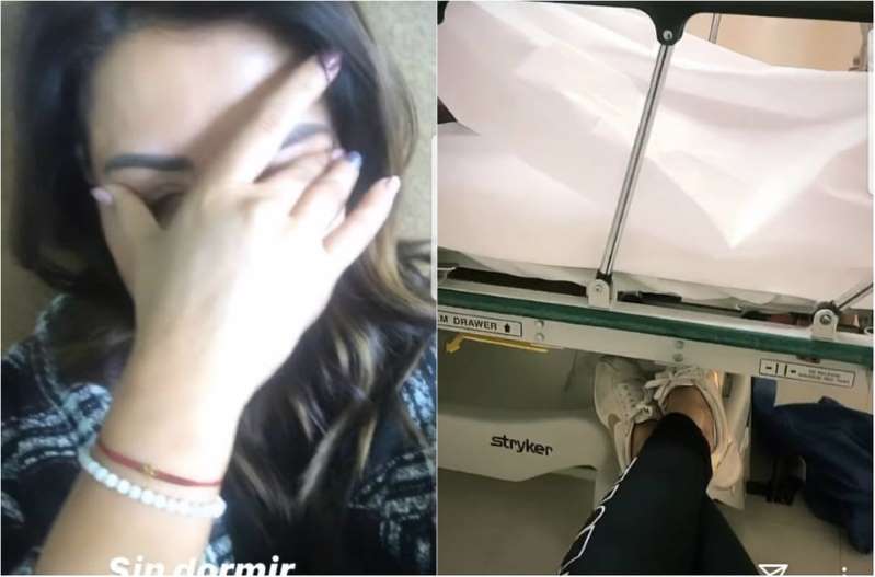 Foto: Cortesía Mariana Echeverría acompaña a la esposa de Renato Ibarra en el hospital