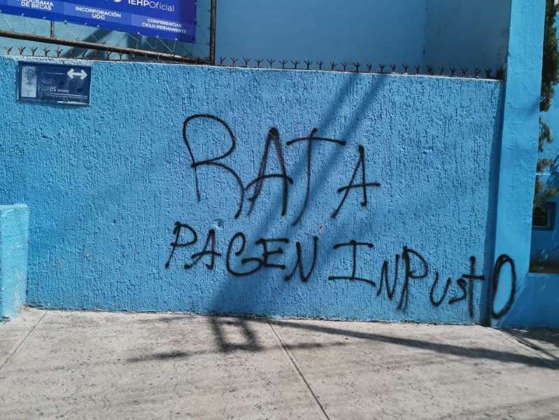 Foto: Cortesía Vandalizan templos de la Luz del Mundo en diferentes estados