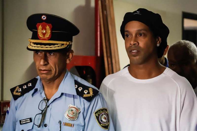 Foto: Cortesía Filtran foto de Ronaldinho en la cárcel de Paraguay