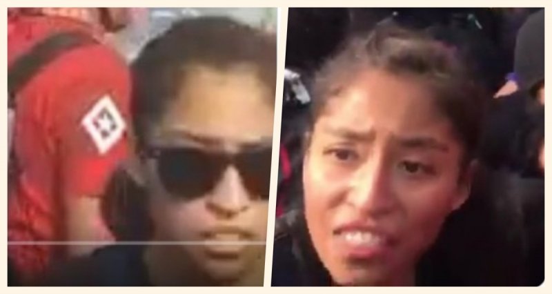Foto: Cortesía En redes difunden rostro sin lentes de mujer que aventó bomba molotov en marcha feminista