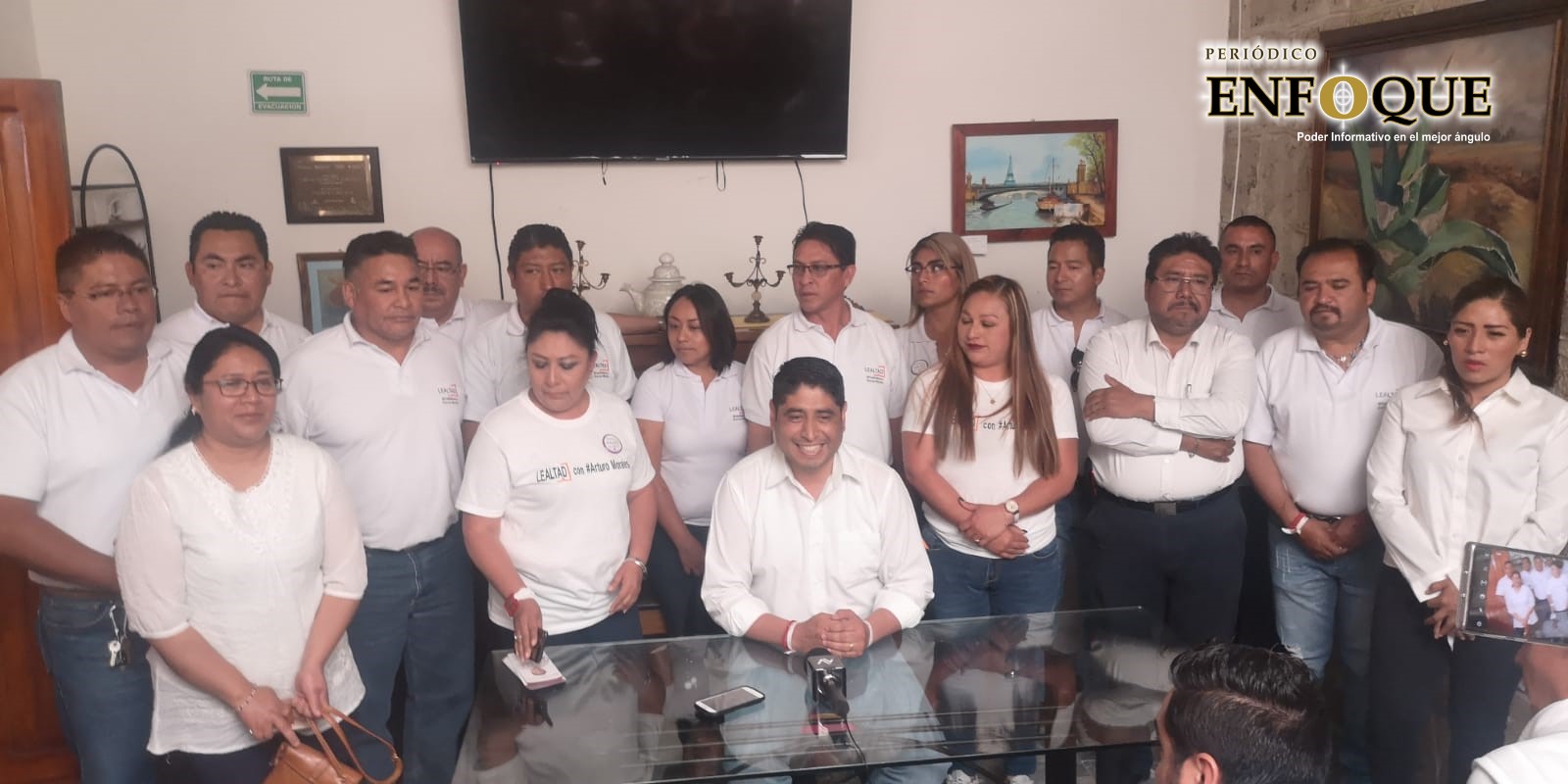 Foto: Rommel Pichardo Refrenda Arturo Morales su compromiso con la base trabajadora