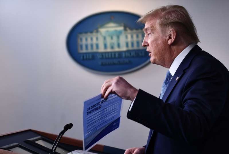 Foto: Cortesía EU podría encaminarse a una recesión por coronavirus, reconoce Trump