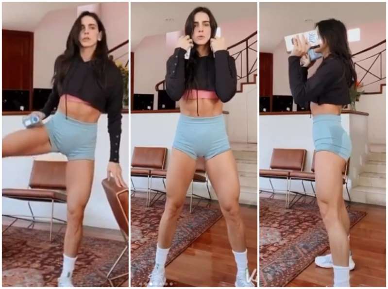 Foto: Cortesía Bárbara de Regil da clases de cardio por Instagram