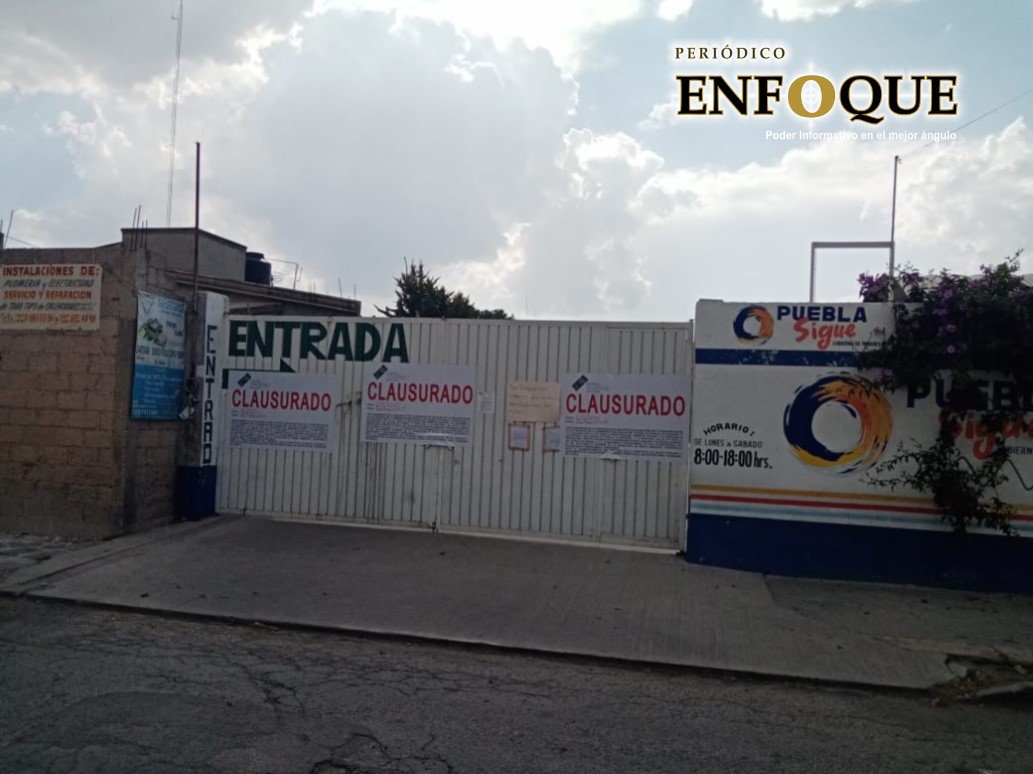 Foto: Marisol Oropeza Por informe oficial clausuran verificentro de Tepeaca hasta nuevo aviso
