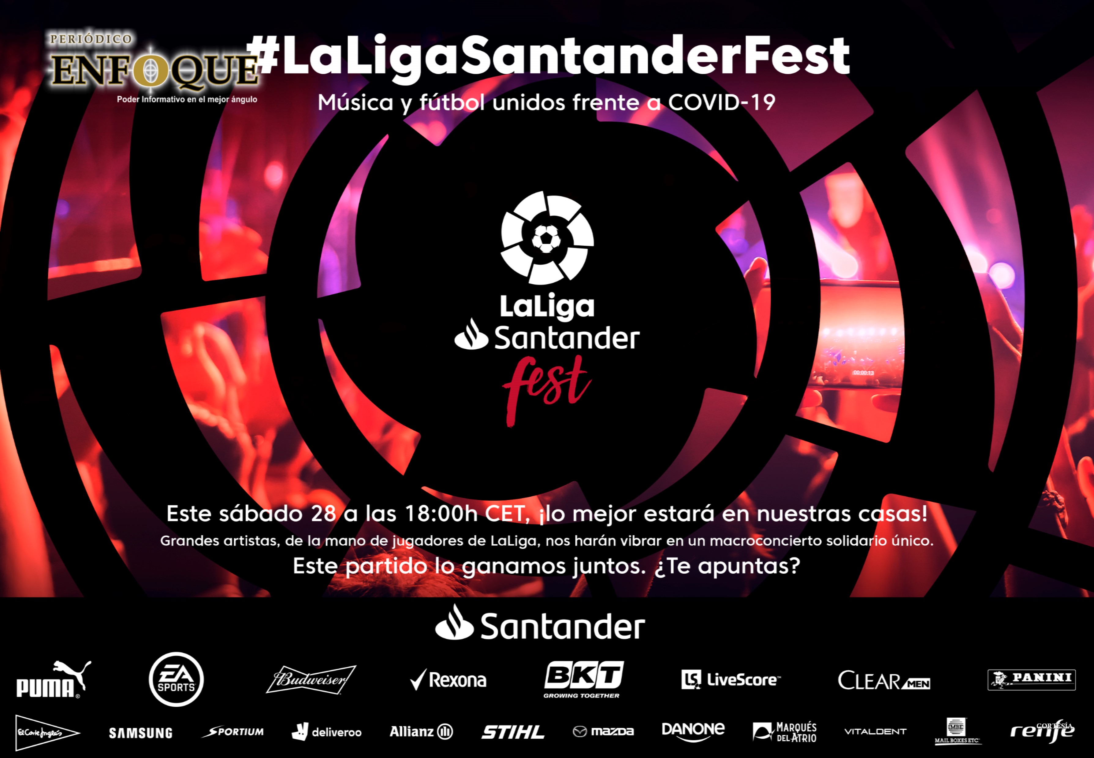 Foto: Cortesía Organizarán macro concierto virtual con estrellas de música y fútbol