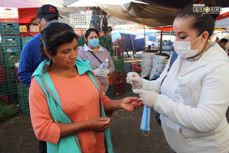 Implementan medidas preventivas en Amozoc por Covid-19
