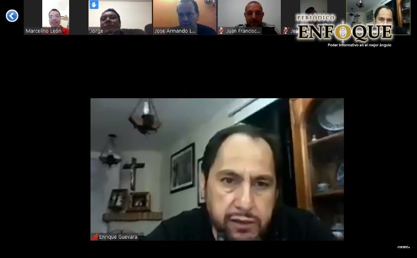 Foto: Cortesía Por Covid-19 regidor poblano realiza reunión virtual con staff