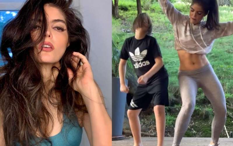 Foto: Cortesía Ana Bárbara baila con su hijo en TikTok ; caída se hace viral