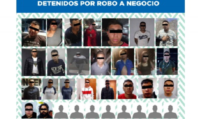 Foto: Cortesía SSC detiene a 42 saqueadores de supermercados