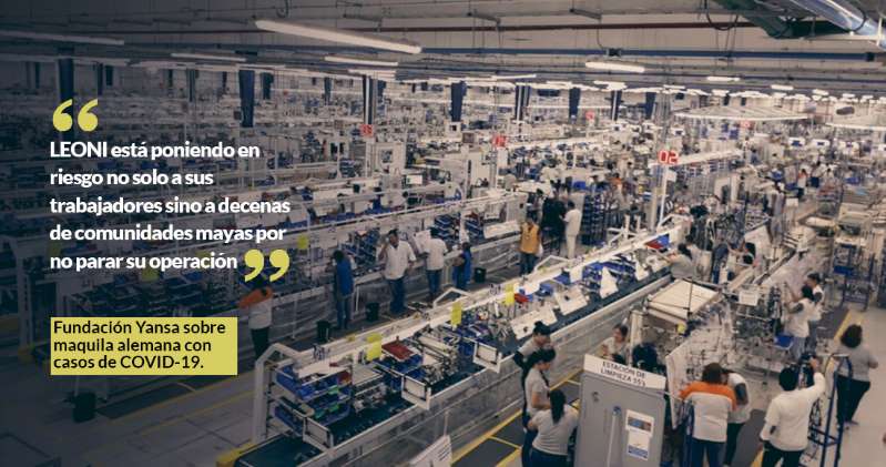 Foto: Cortesía Maquila alemana obliga a laborar pese a reportar 4 casos de COVID-19