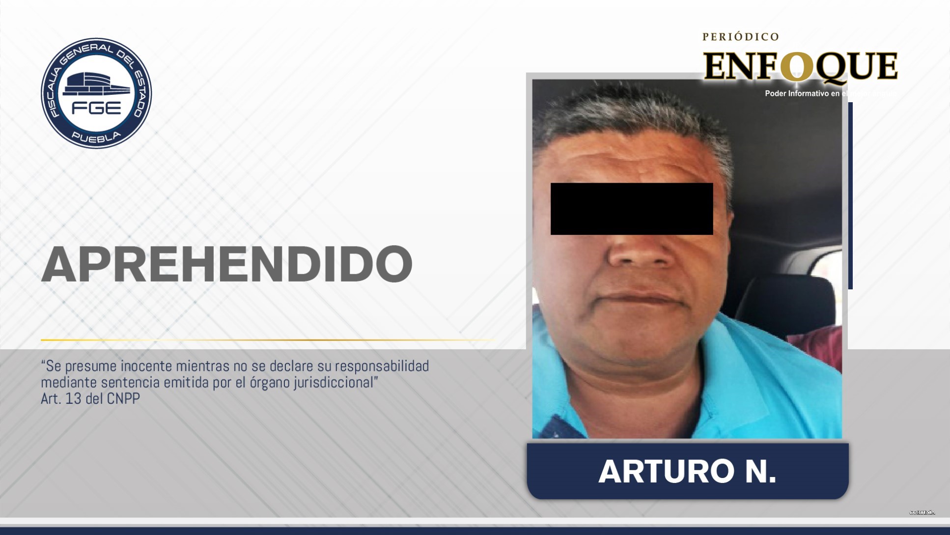 Foto: Cortesía Aprehende FISDAI a cómplice de secuestro en Tecamachalco