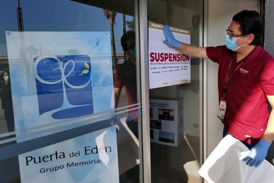Foto: Cortesía Clausuran en Baja California funerarias por altos costos en medio de COVID-19