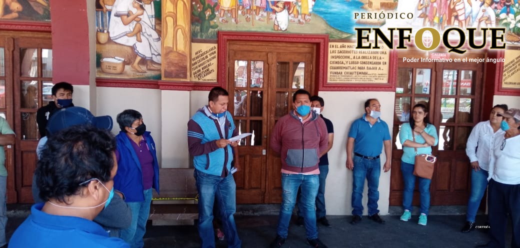 Foto: Cortesía Logran acuerdo comerciantes y ayuntamiento de Chiautempan en temas de tianguis dominical