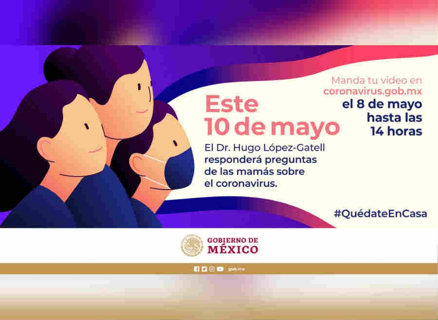 Foto: Cortesía López-Gatell responderá preguntas de las mamás sobre COVID-19 el 10 de mayo