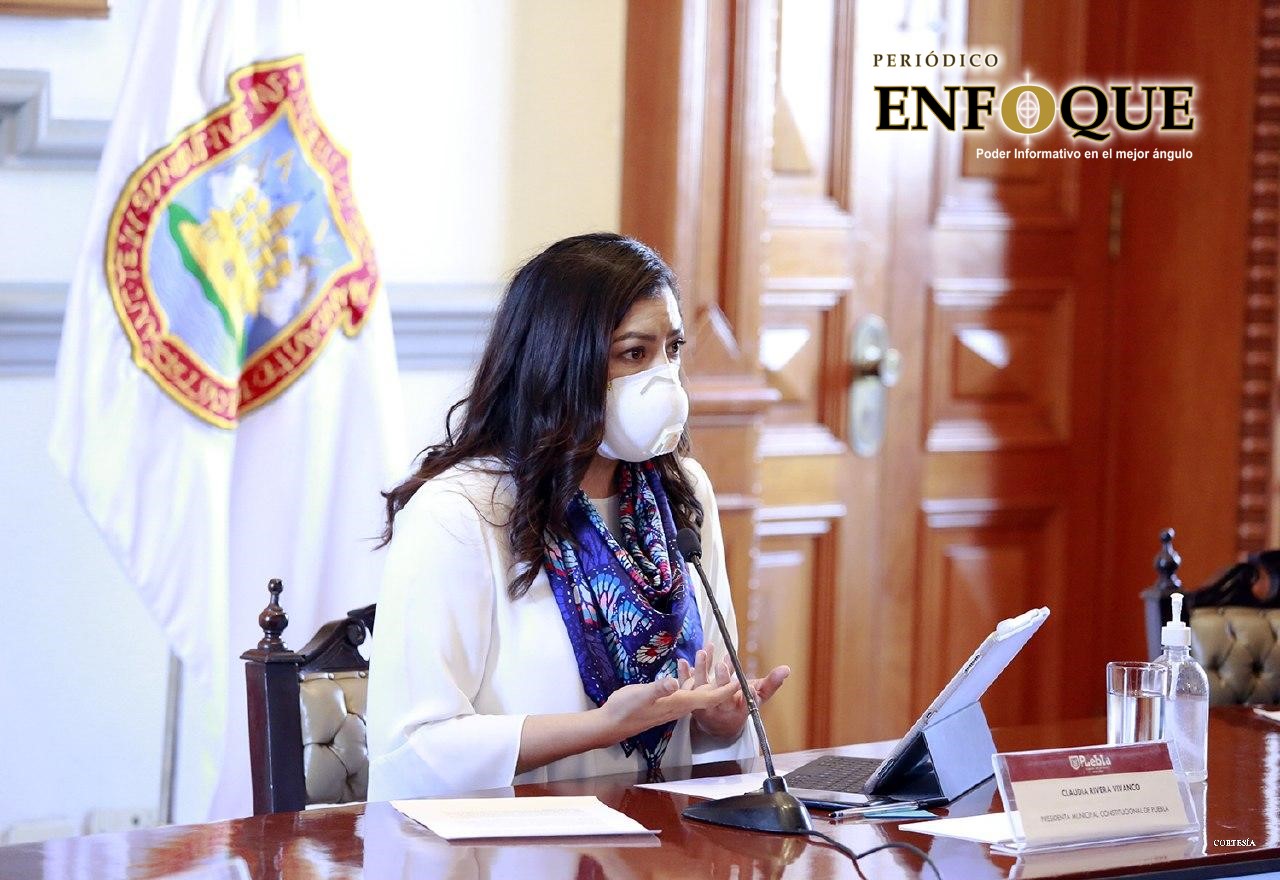 Foto: Cortesía Claudia Rivera reitera compromiso de seguridad para 15 corredores universitarios