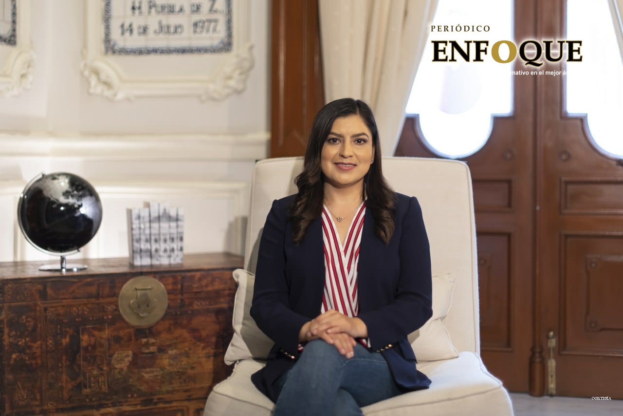 Foto: Cortesía Claudia Rivera reconoce labor de maestros durante la pandemia