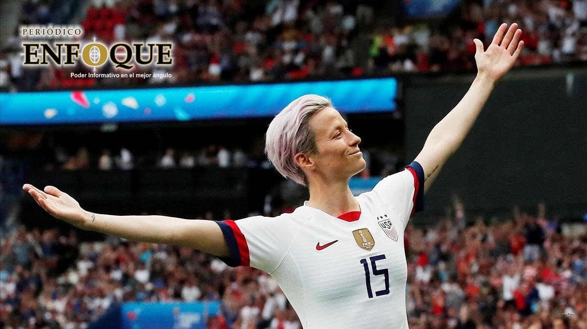 Foto: Cortesía Megan Rapinoe no dudaría en quitarle el puesto a Donald Trump como presidenta de EU