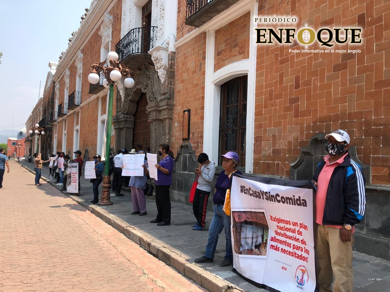 Foto: Rommel Pichardo Exigen antorchistas respuesta a petición de apoyo por contingencia