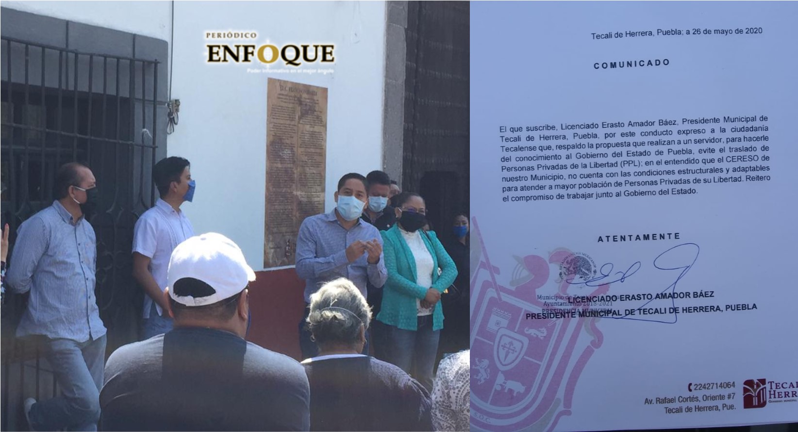Foto: Cortesía Alcalde de Tecali acepta que el Cereso no cuenta con las condiciones necesarias para recibir a reos