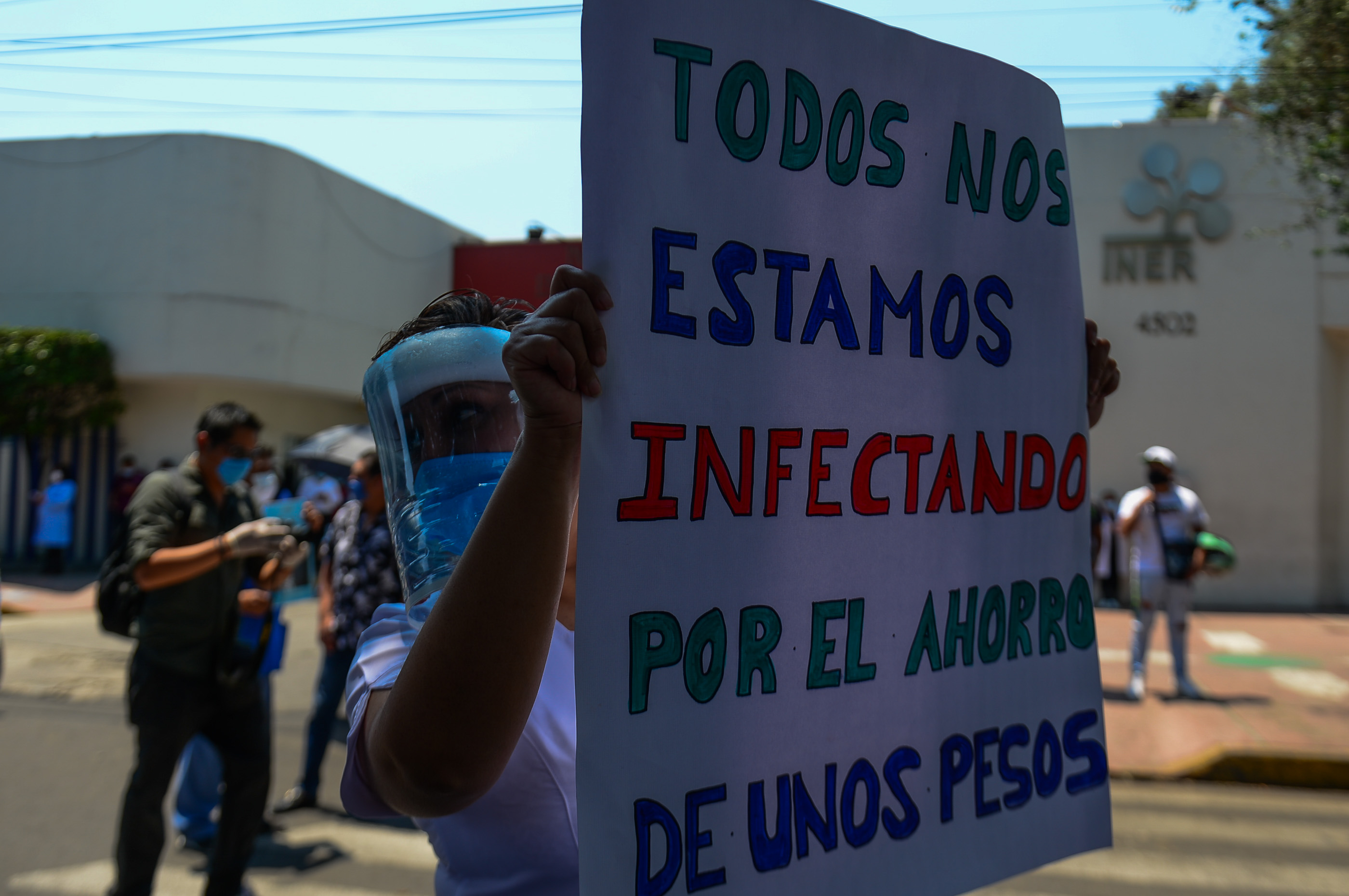 Foto: Cortesía ‘¡No a la reutilización de cubrebocas!’: médicos protestan para exigir insumos