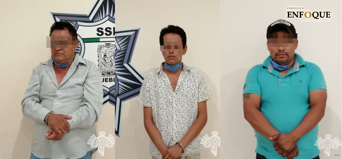 Detienen en Amozoc a los “Colorados”, banda dedicada al robo de transporte