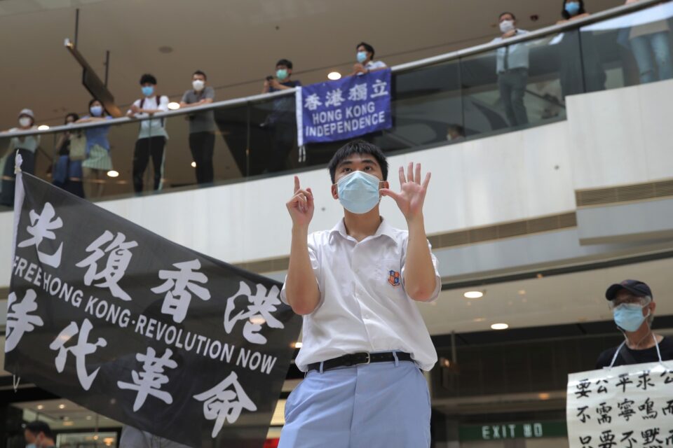 Foto: Cortesía Manifestantes en Hong Kong protestan contra ley de seguridad de China