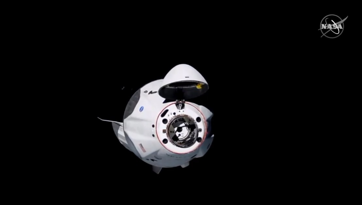 Foto: Cortesía Cápsula Crew Dragon se acopla a la Estación Espacial Internacional en vivo