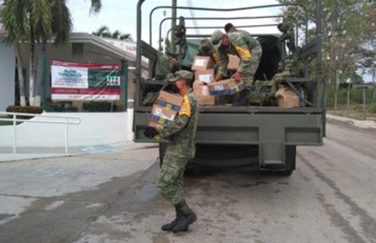 Foto: Cortesía ¿Sedena da despensas en instalaciones militares a cambio de donativos?