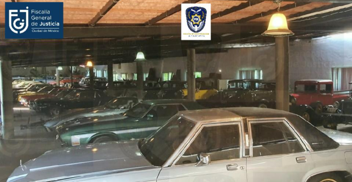 Foto: Cortesía Aseguran 41 autos clásicos y obras de arte; estarían relacionados con exfuncionario de CDMX