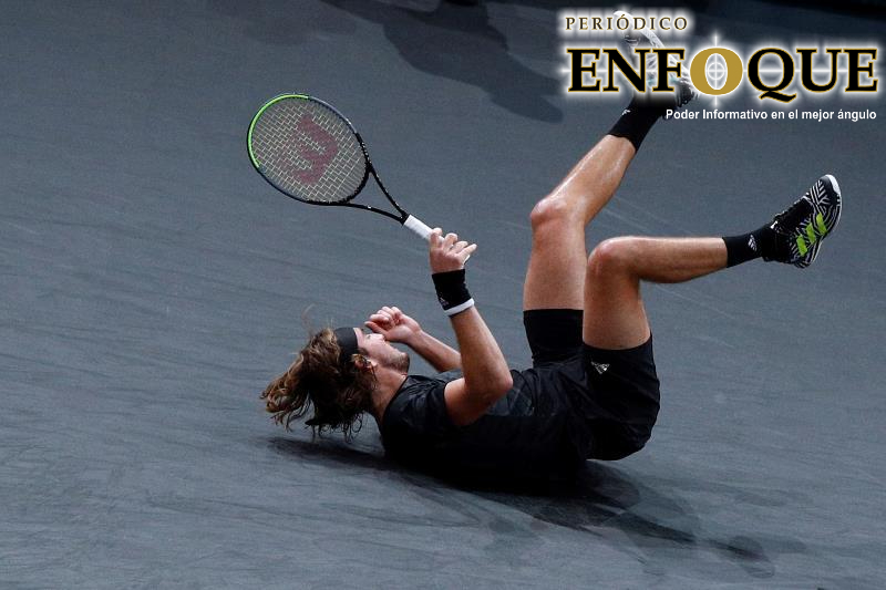 Foto: Cortesía Cae Tsitsipas en la primera ronda del Rolex Masters