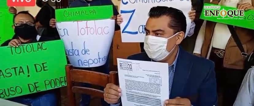 Foto: Cortesía Buscarán juicio político para edil de Totolac