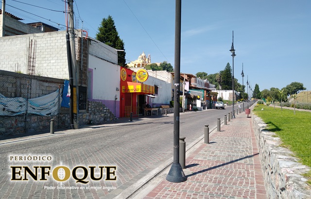 Foto: Omar Sánchez Retiran a 50 ambulantes de la 14 Oriente y Parque Intermunicipal de San Andrés Cholula