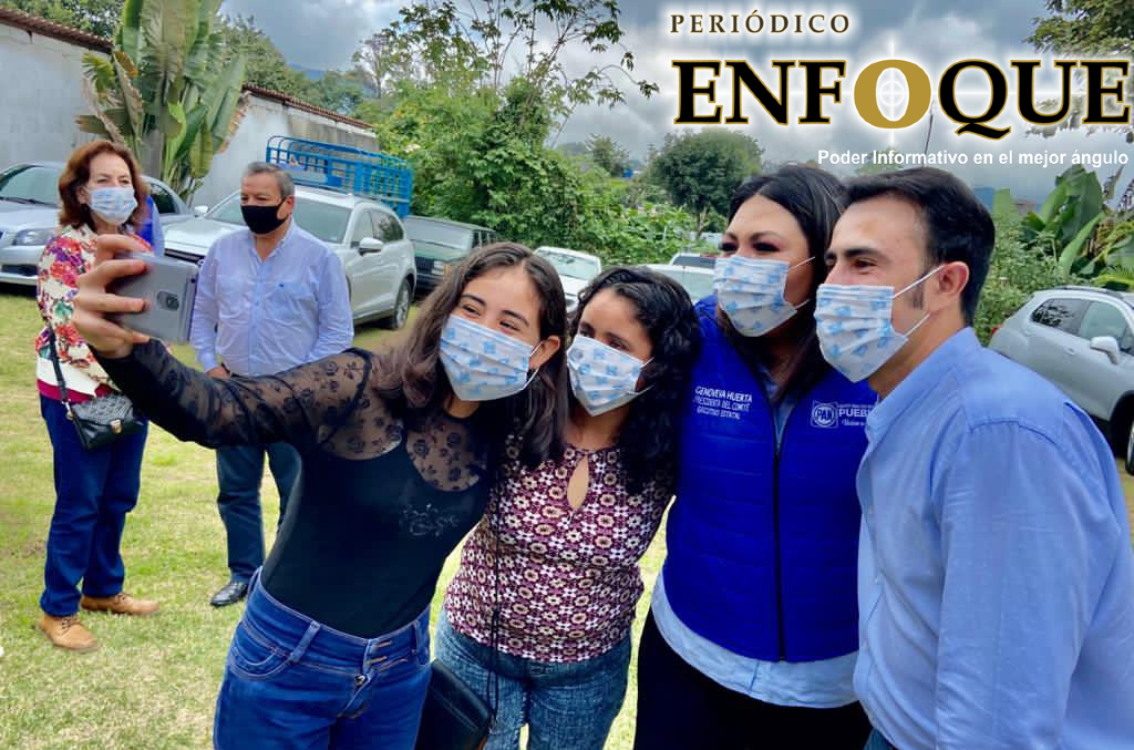 Foto: Cortesía La dirigente estatal del PAN respalda a sus compañeros de Xicotepec.