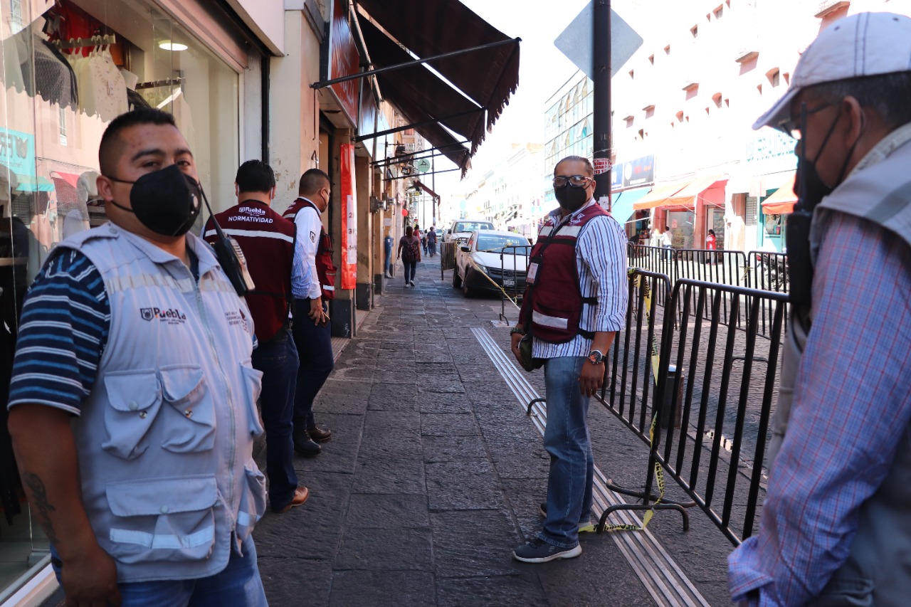 Foto: Cortesía Por el Buen Fin 2020 Segom mantiene operativos en calles del Centro Histórico