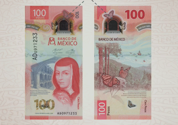 Foto: Cortesía Este es el nuevo billete de 100 pesos: sale Nezahualcóyotl, entra Sor Juana Inés de la Cruz