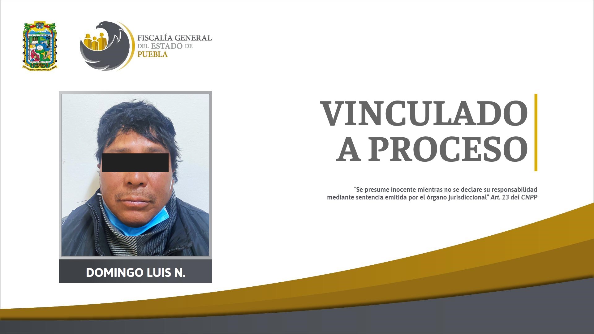Foto: Cortesía Prisión preventiva contra padrastro señalado de violación
