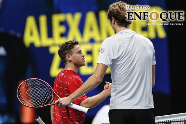 Foto: Cortesía El alemán Zverev se impone a Diego Schwartzman en la Copa de Mestros.
