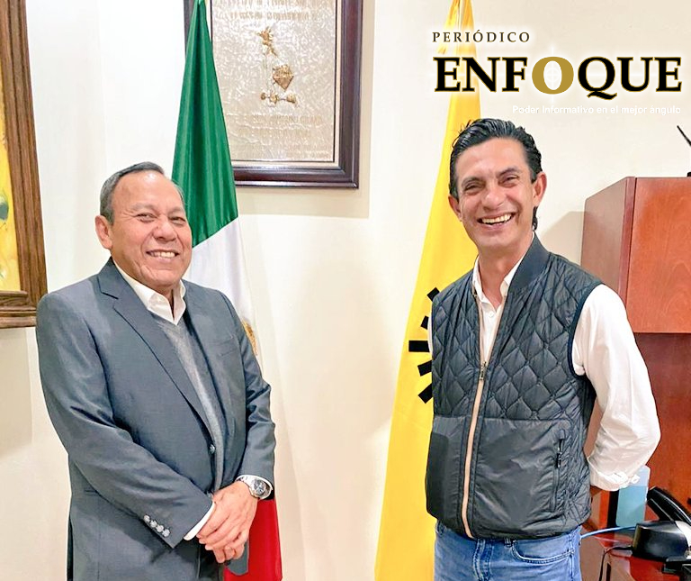 Foto: Cortesía Dirigente del PRD Puebla se reúne con el Presidente Nacional del propio Sol Amarillo.