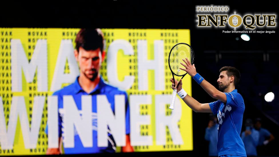 Foto: Cortesía Novak Djokovic logra colarse a las semifinales del ATP Finals