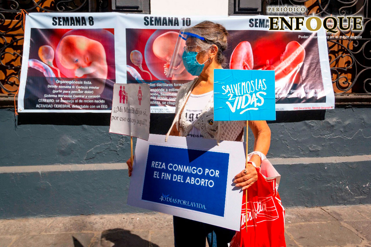Foto: Alex Muñoz Frente Nacional Por la Familia Puebla inicia jornada contra el aborto