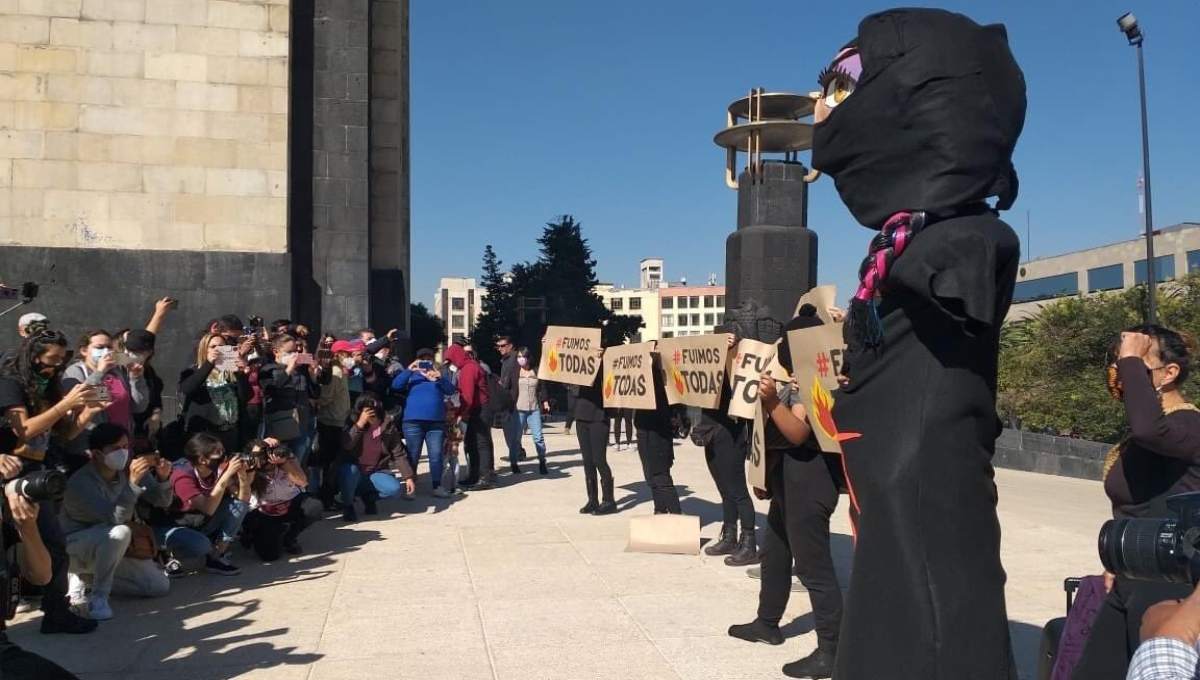 Foto: Cortesía Mujeres protestan por denuncias contra participantes en manifestaciones feministas