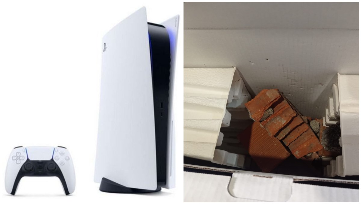 Foto: Cortesía Joven denuncia que le llegó una caja con ladrillos en lugar de su PlayStation 5