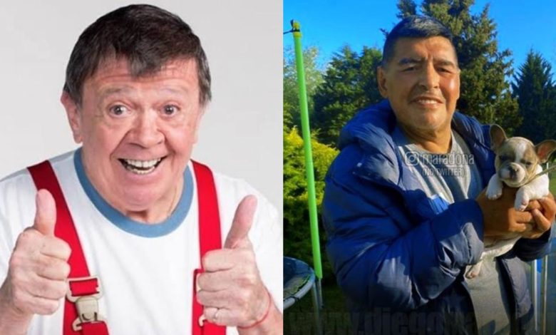 Foto: Cortesía Chabelo se vuelve tendencia tras muerte de Maradona a los 60 años de edad