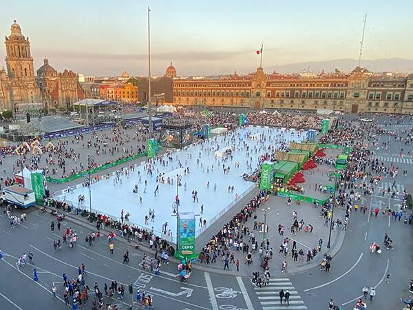 Foto: Cortesía No habrá pista de hielo este año en el Zócalo debido a COVID-19: CDMX